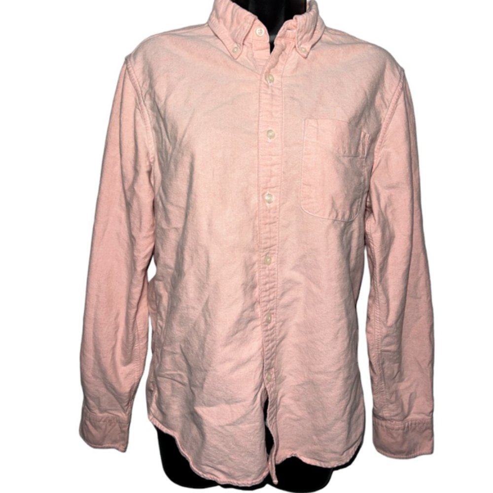 American Eagle Classic Fit Pink Button Down Sz S